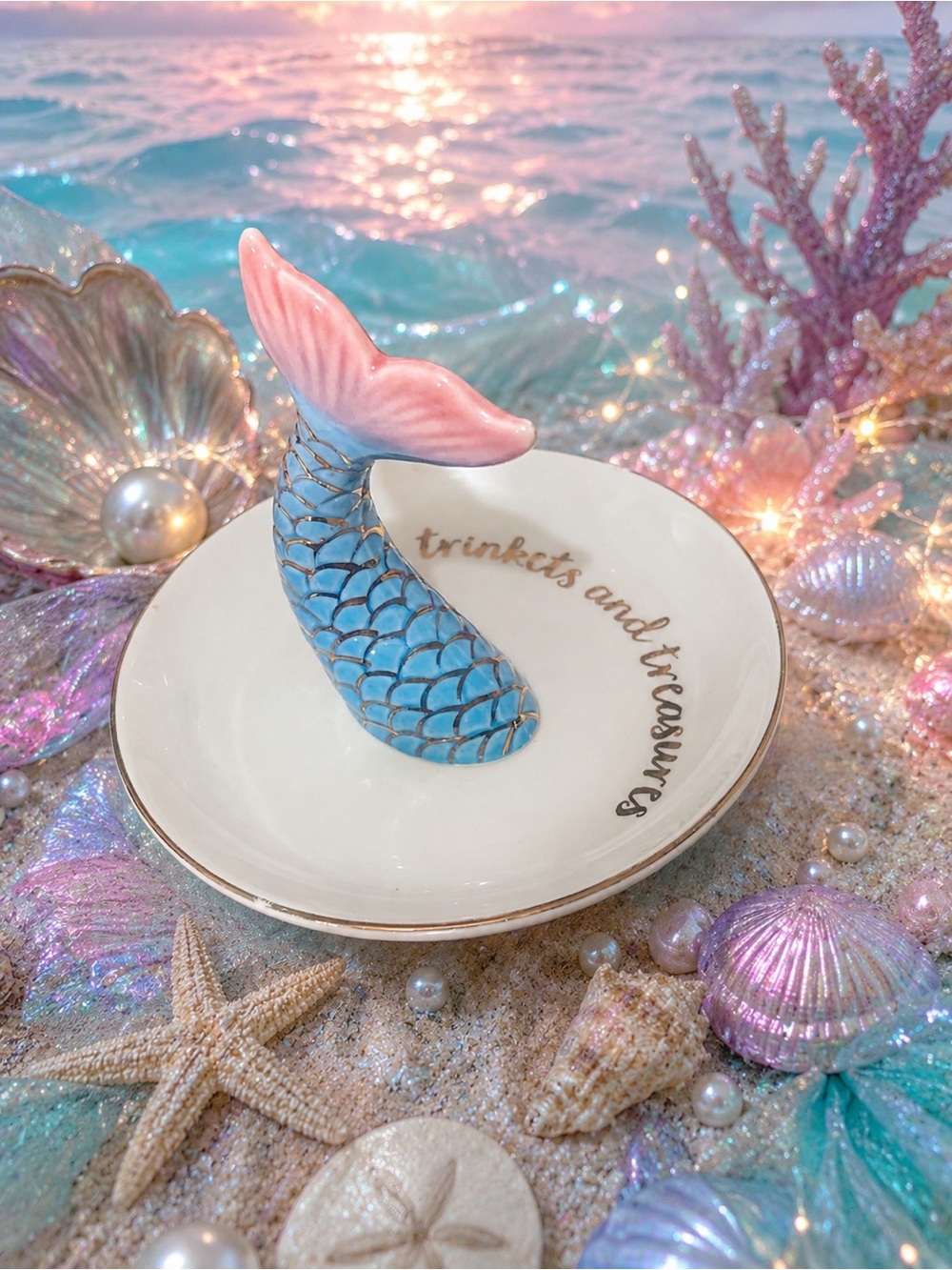 Mermaid Tail Trinket Dish by